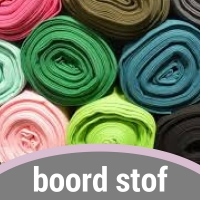 Tricot boord stof