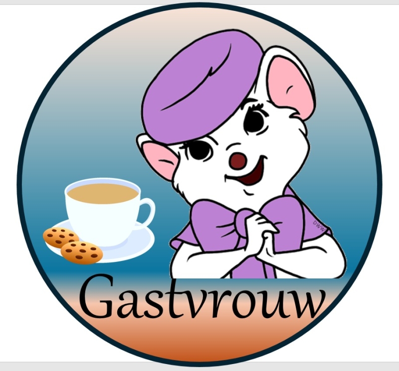 De gastvrouw van het Creatief Café