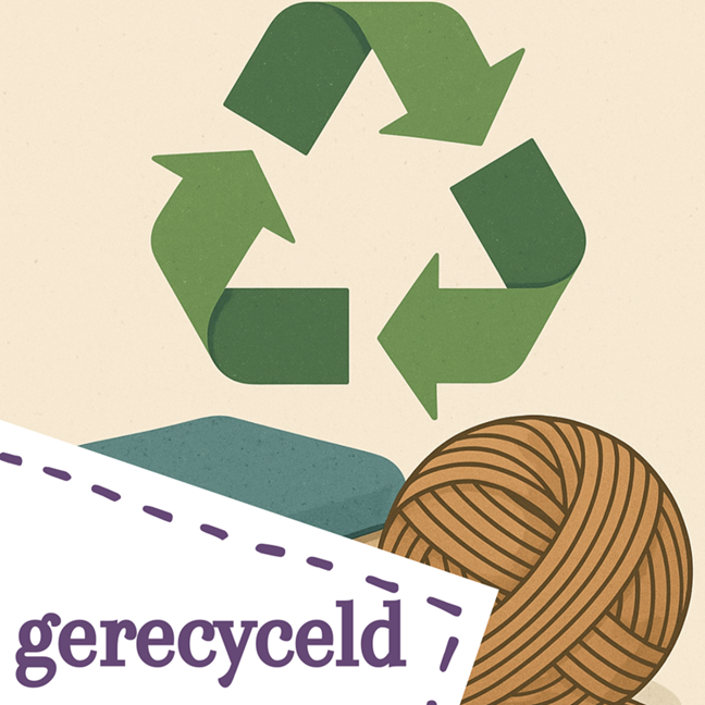 gerecyclede stoffen, wol en fournituren