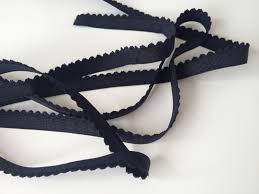 lingerie picot elastiek (zwart)