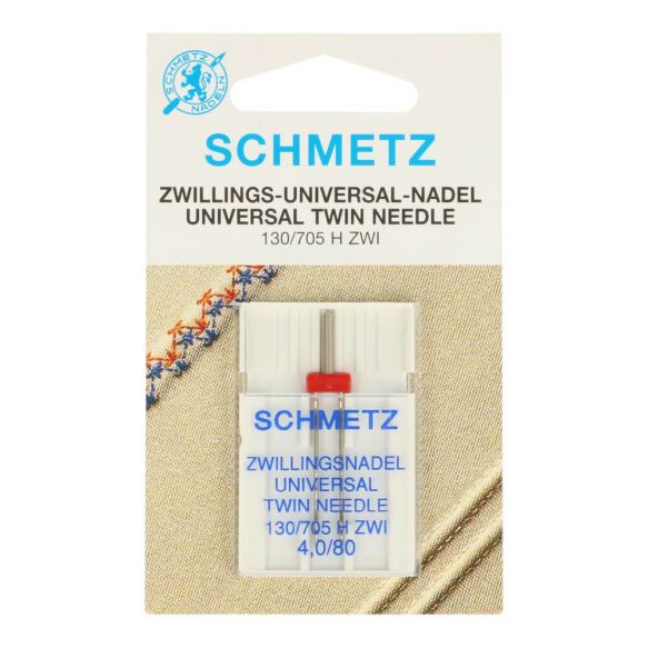schmetz tweelingnaald 4/80 universeel