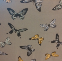 Vlinders op grijze tricot ondergrond