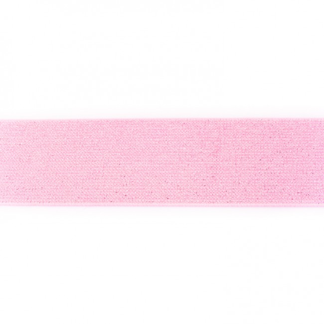 bedelaar excuus Evenement roze glitter elastiek 5 cm breed - stoffennl.nl