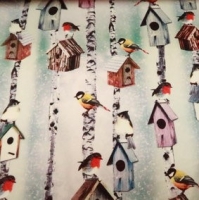 digitale tricot met vogelhuisjes