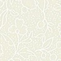 Faq 50x55cm : Wit op creme quiltkatoen bloemetjes en stipjes