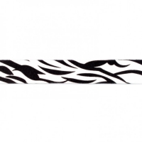 2 5mm zebra elastiek zwart wit