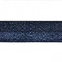 elastisch biaisband donker blauw