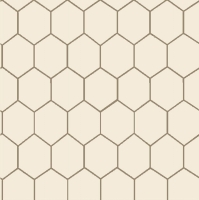 quiltkatoen hexagon motief lichtgrijs met taupe