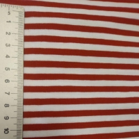 rood met wit breedte streep tricot