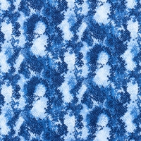 Katoenen tricot met slangenprint blauw