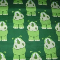 allemaal nijlpaarden in het groen