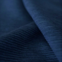 Donkerblauw iets gemeleerd ottoman rib jersey