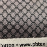 quiltkatoen, grijs met zwart rastermotief van P&B