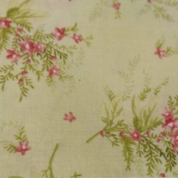 quiltkatoen, boeketjes bloemen op groen van Maywood