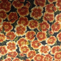 quiltkatoen, roodbruine bloemetjes naturescapes van Northcott
