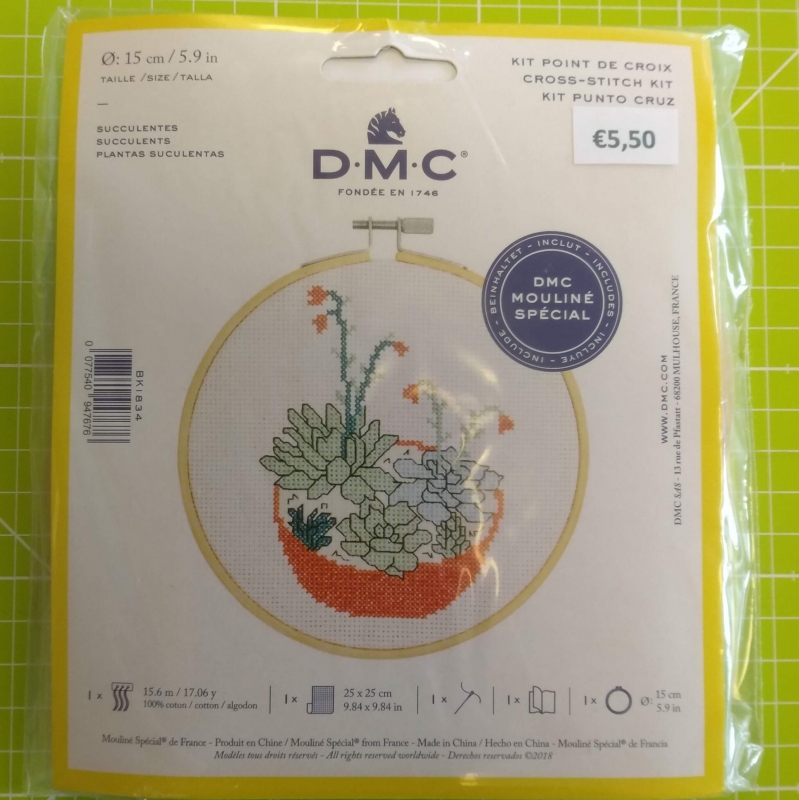 lijden wereld Periodiek Dmc borduurpakket in ring van 15 cm (incl. alle materialen) - stoffennl.nl