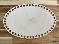 Ovale houten bodem 13 bij 23 cm doorsnee
