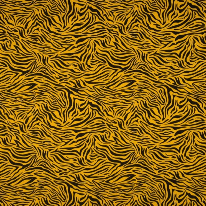 zebra tricot oker geel