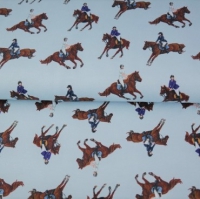 Digitale tricot, paarden met ruiters
