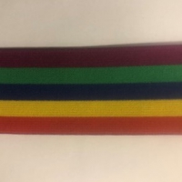 Regenboog streep elastiek 42 mm