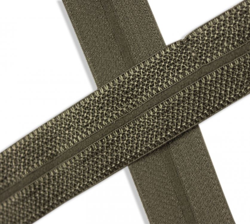 elastisch biaisband leger groen