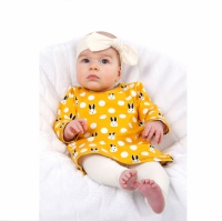 patroon jurkje met lange mouw voor baby