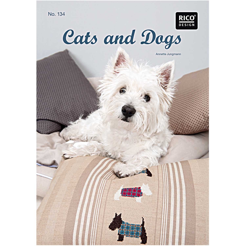 Borduurboekje van Rico : Cats and Dogs