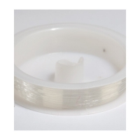 Transparant nylon stretch koord 8 mm dik.