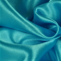 aqua blauw kleurige polyester satijn
