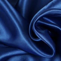 kobalt blauw kleurige polyester satijn