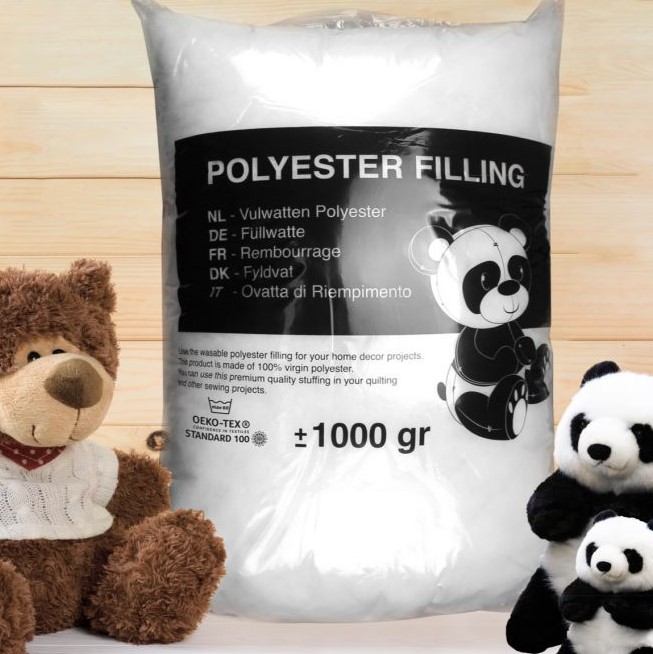 vandaag cabine Praktisch Kilo zak panda vulling 1000 gram - stoffennl.nl