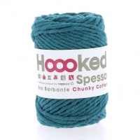 5mm. garen Hoooked Spesso petrol blauw