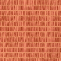 Speelse abrikoos kleurige katoenen tricot met terra streepjes
