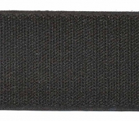 Zwart breed klittenband 5 cm breed