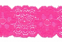 Knal roze elastisch kant 5 cm breed