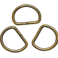 d-ring brons metaal 30 mm