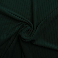 donker groene soepele polyester stretch ribfluweel