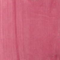 Diep roze gebreide katoenen ribfluweel