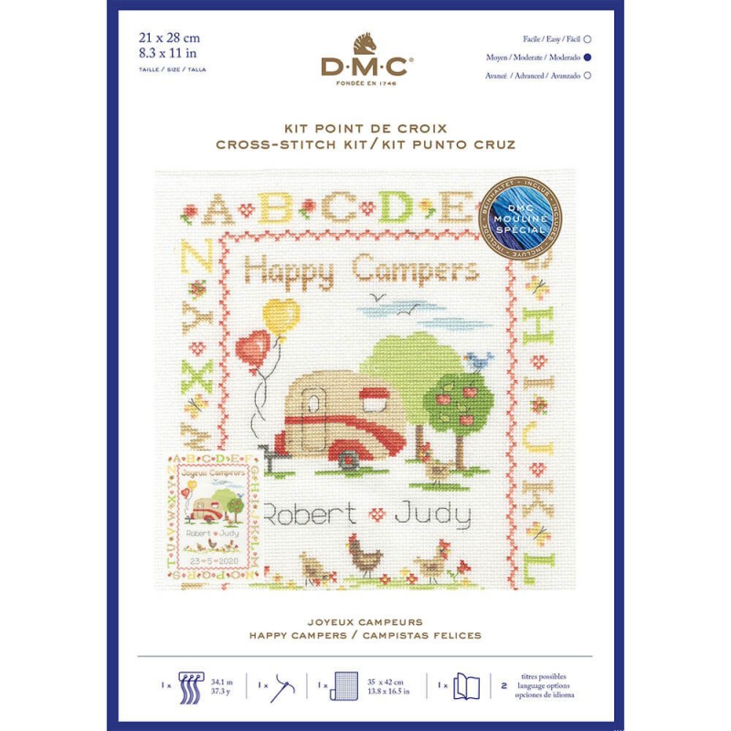 DMC borduurpakket Happy Camper