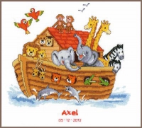 Borduurpakket Ark van Noach, telpatroon van Vervaco