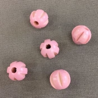 houten ronde kralen 10mm naturel, roze of blauw