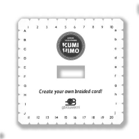 Kumihimo schijf vierkant, voor platte armbandjes