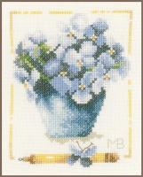borduurpakket telpatroon hortensia in pot