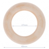 houten ring 48 mm doorsnede