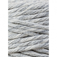 Bobbiny macrame garen 5mm grijs gemarmerd