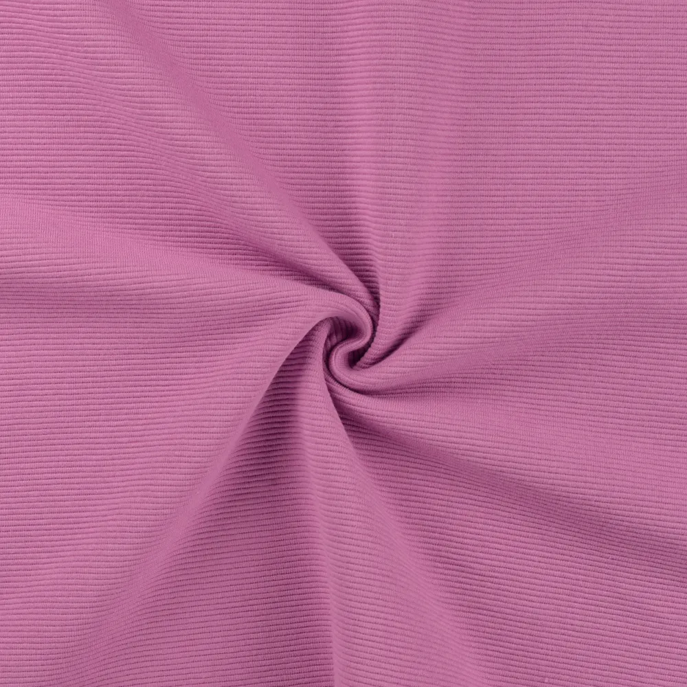 Donker lila, violet ottoman rib jersey