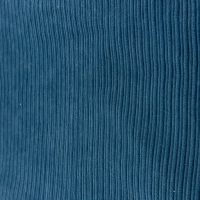 Hoog laag ribfluweel jeans blauw