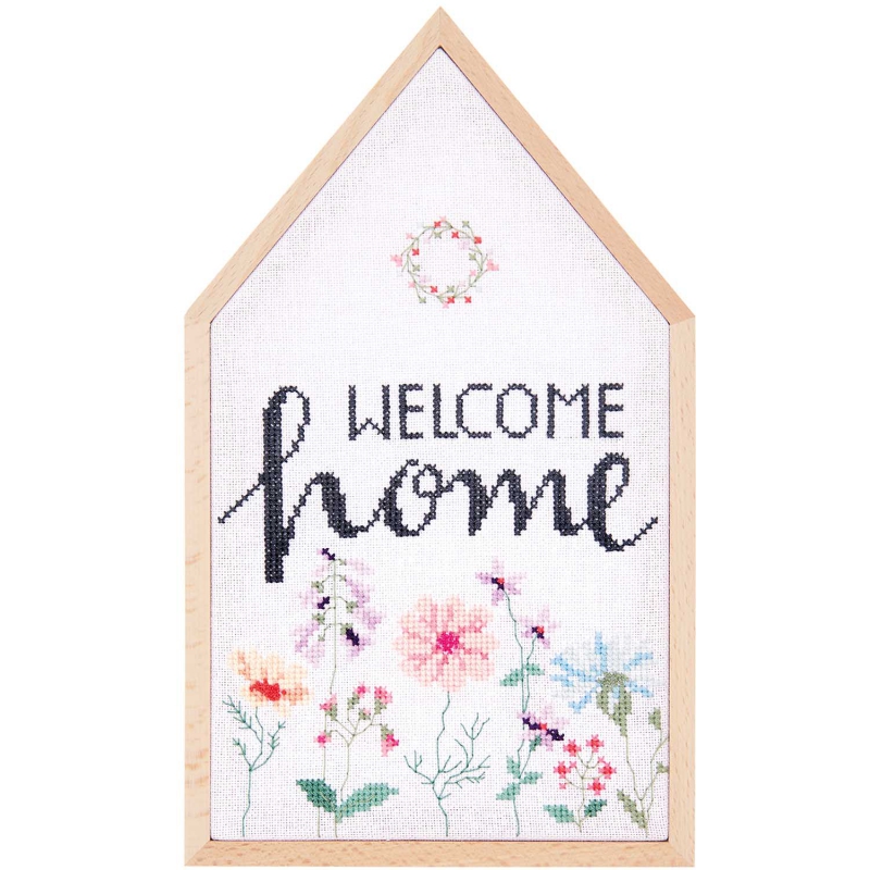 Borduurpakket "Welcome home"