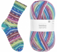 Socks bamboo rainbow sokkenwol