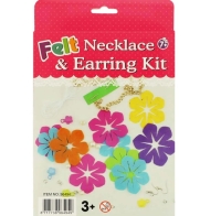 Diy kinderpakket vilten ketting en oorbellen